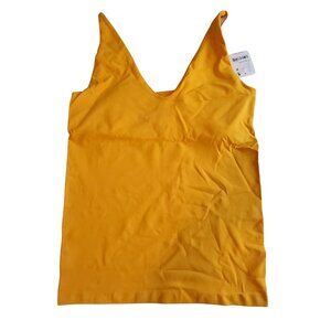 Free People Intimately Womens Yellow V-Neck Seamless Tank Top  Size  L-XL